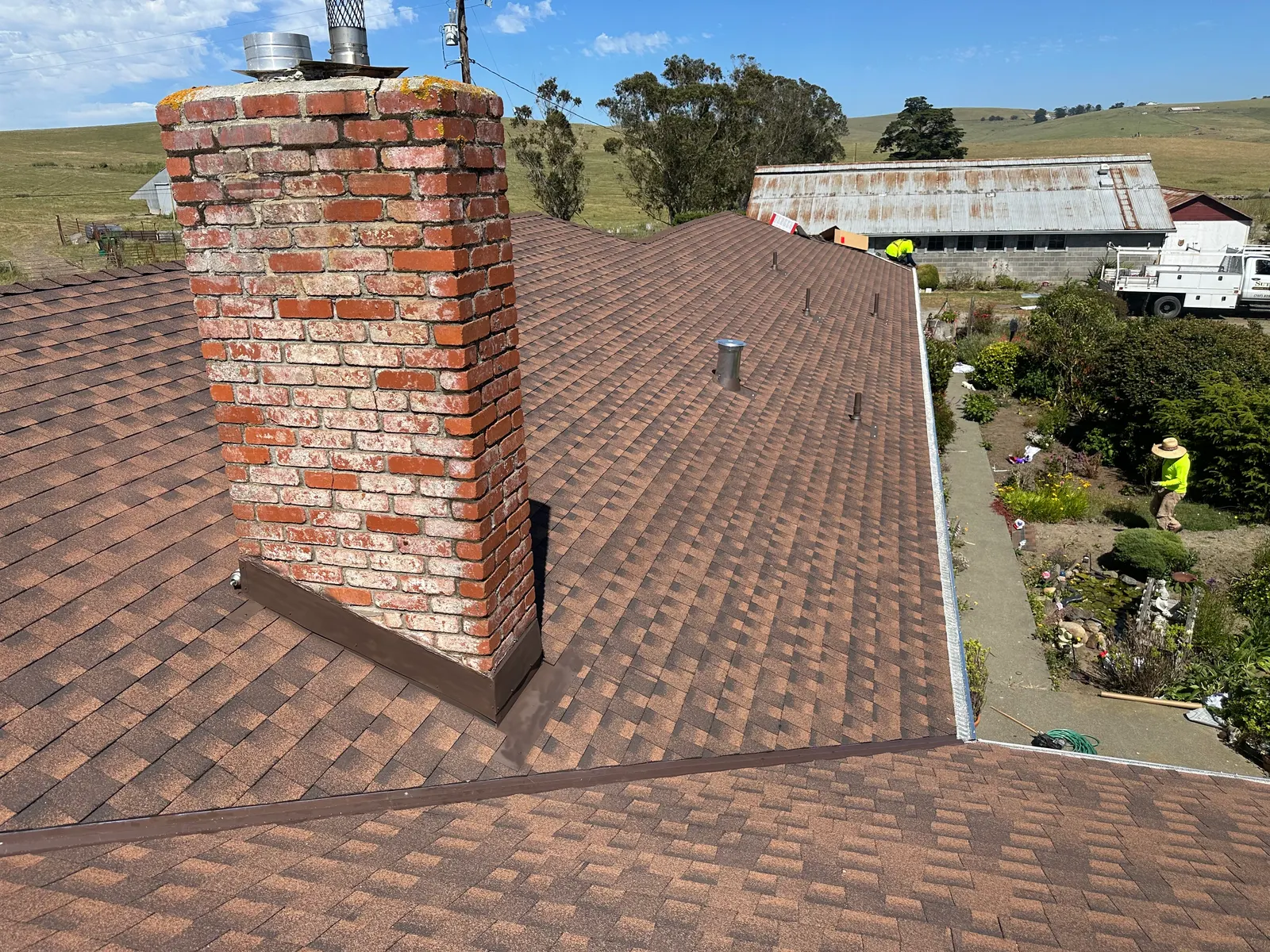 Roof inspection on Santa Rosa craftsman home